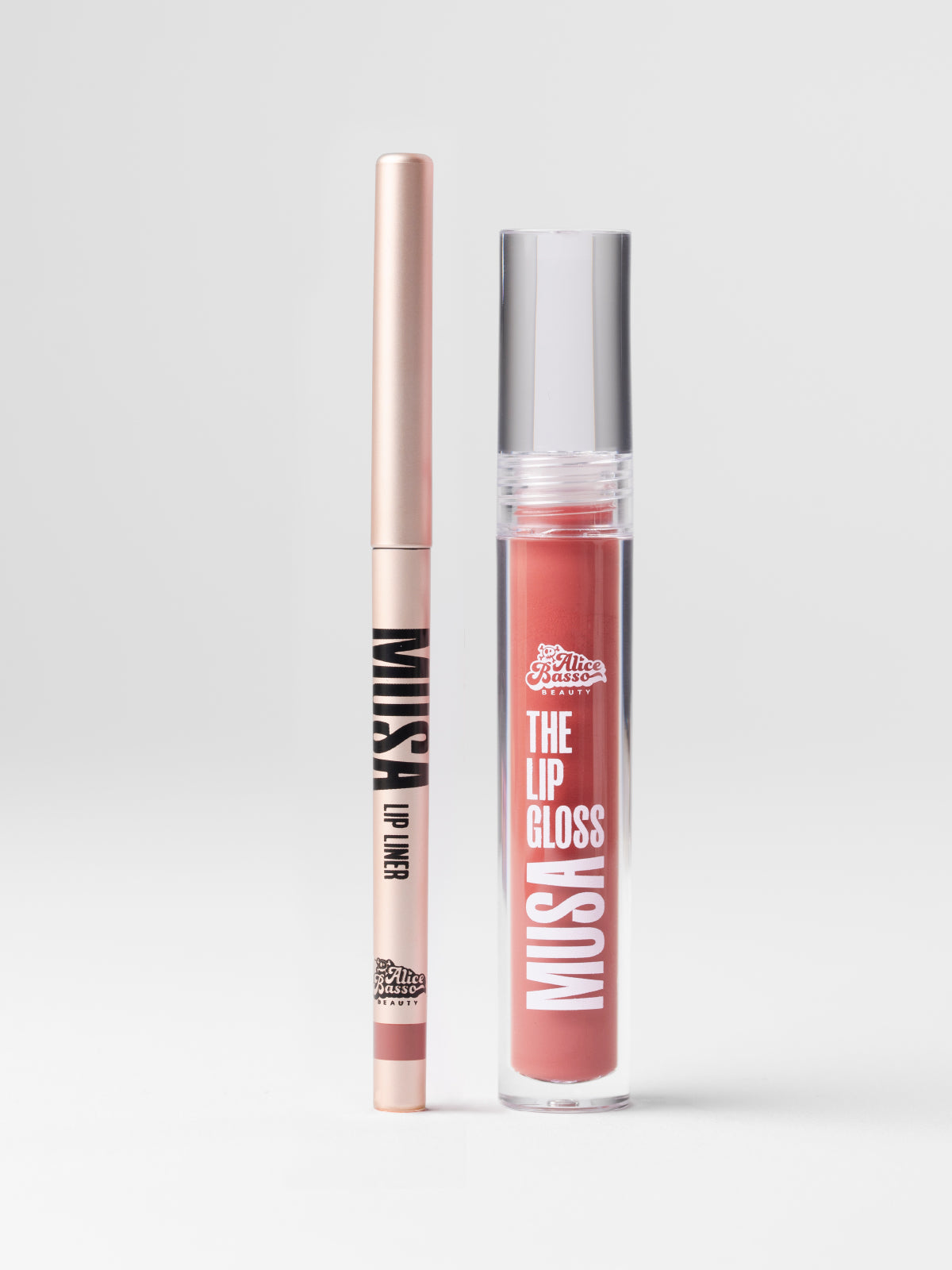 KIT Musa - Lip Liner + Lip Gloss Rose