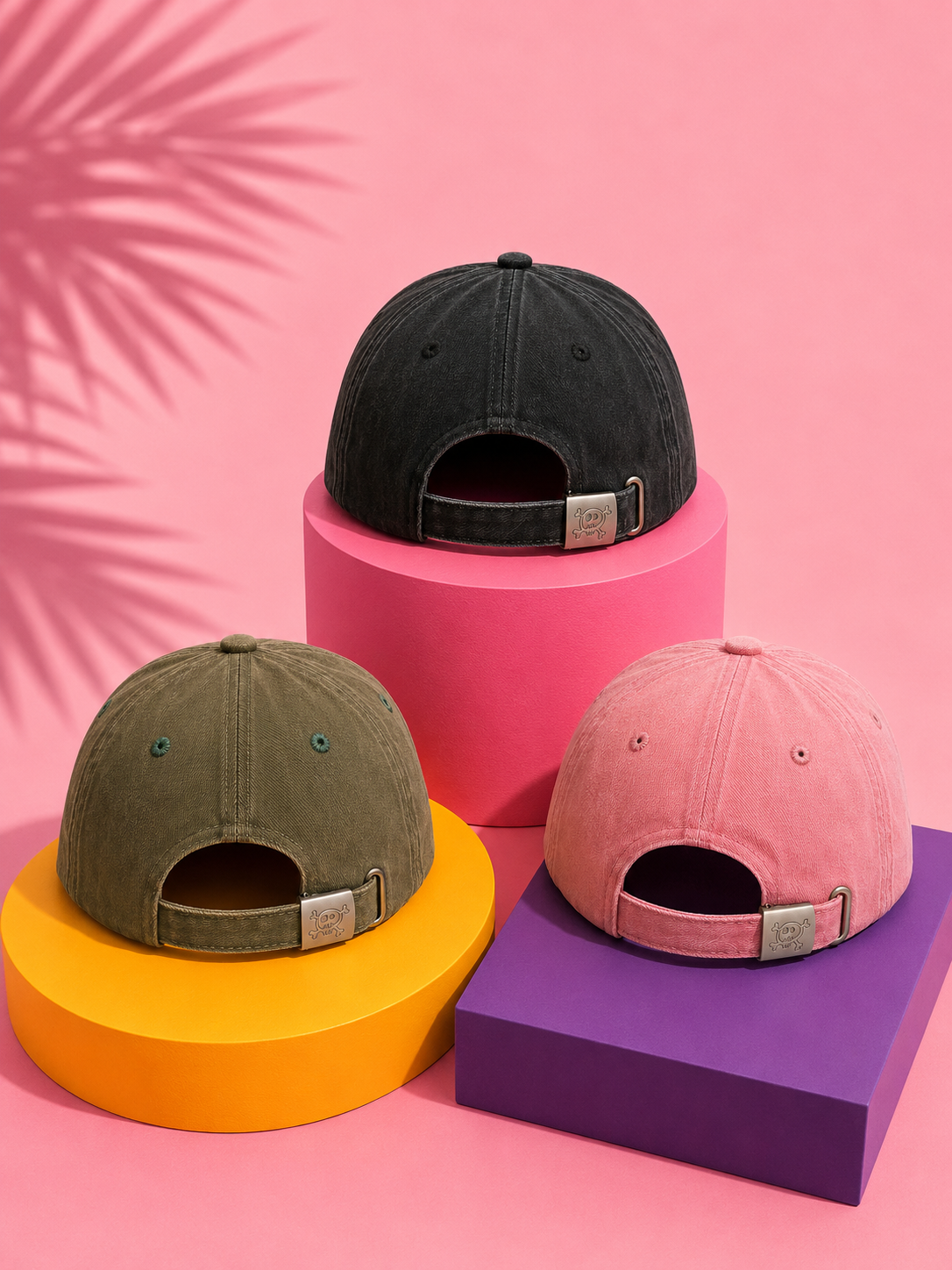 KIT - Cappelli AliceBassoBeauty (Rosa + Verde + Grigio)